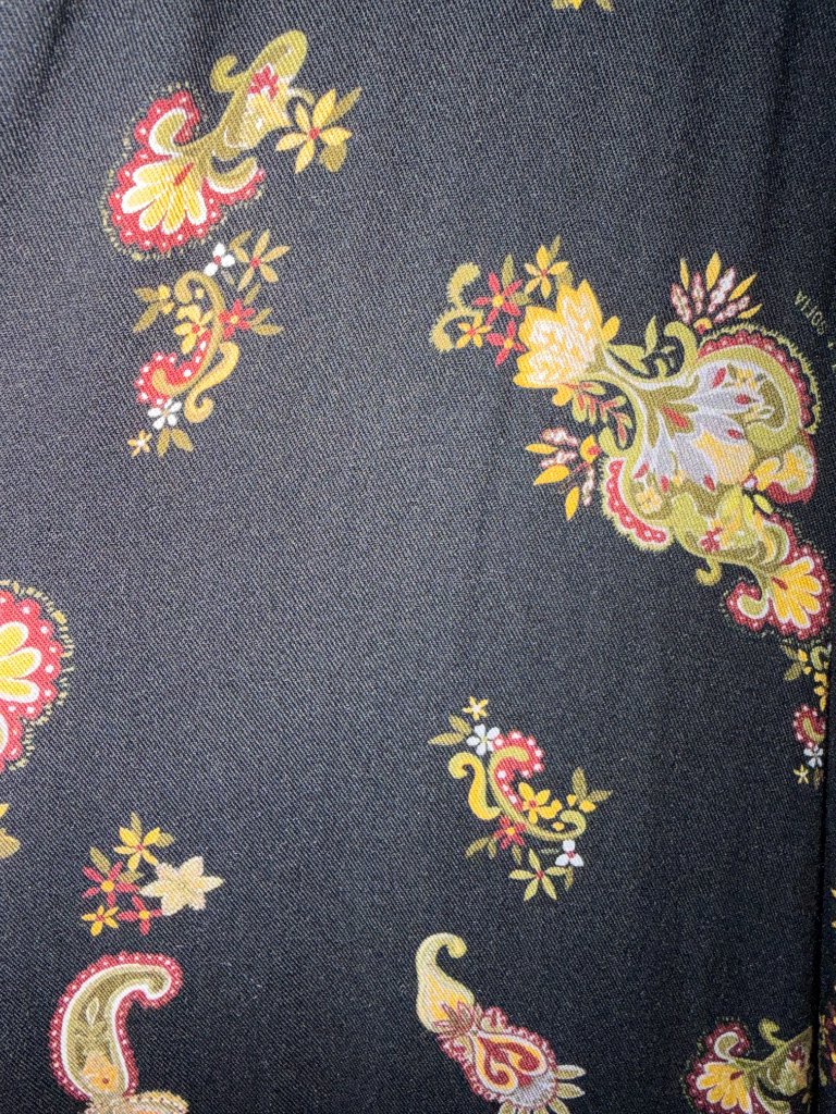 Saint + Sofia Olivia Zip Up Dress Highland Paisley Us 6 Nwt — image 8 of 8